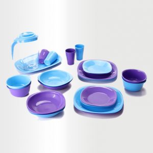 Dinnerware Set - Azure & Violet